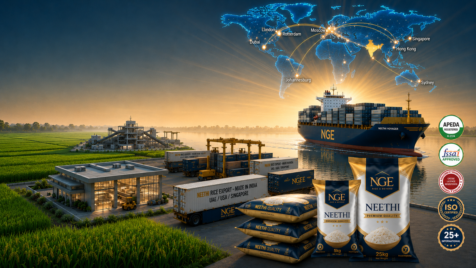 NGE global rice export hero