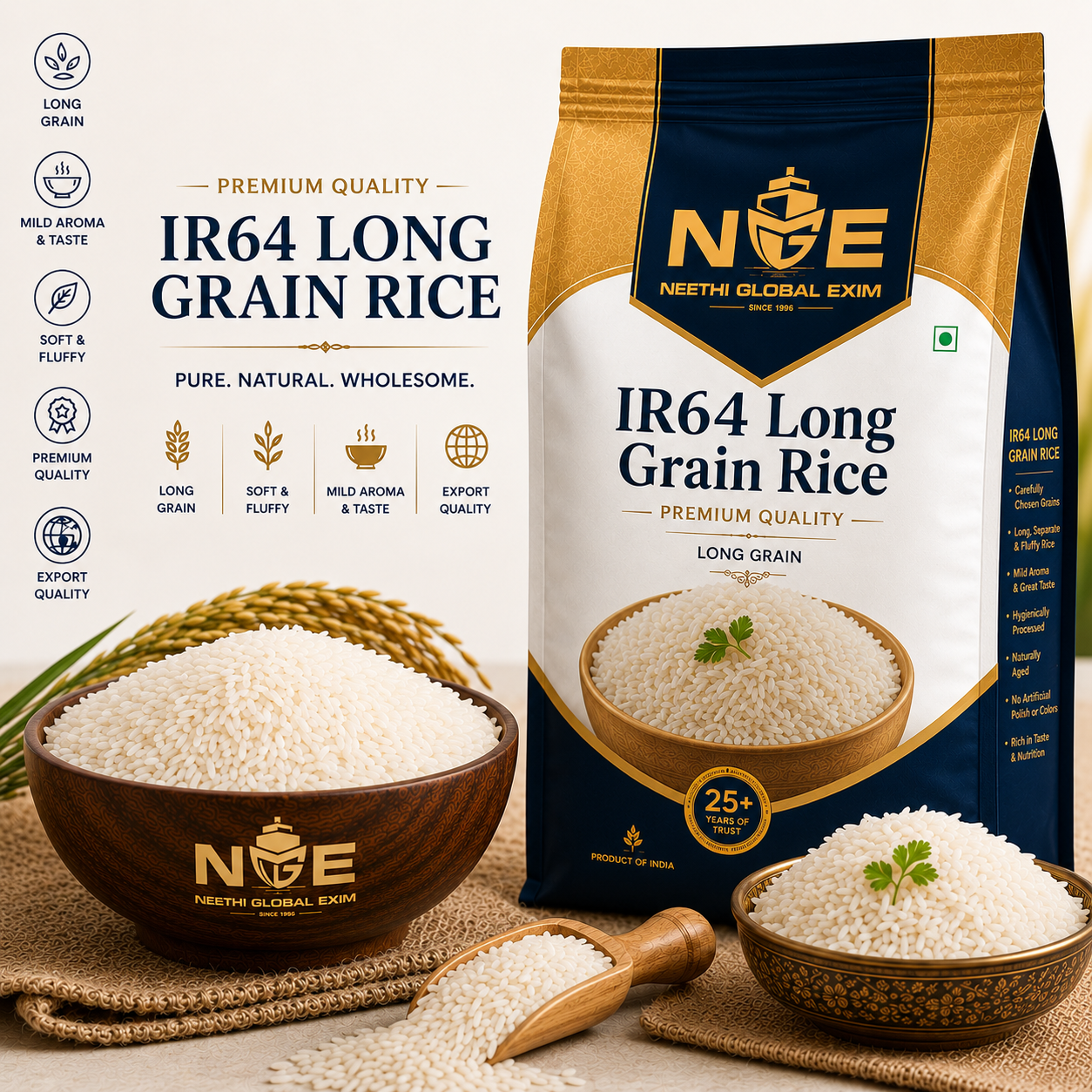 IR64 Long Grain Rice